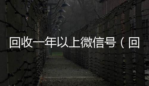 回收一年以上微信回收vx号号（回收一年以上微信号多少钱）